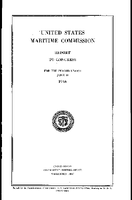United States Maritime Commission Report to Congress for the Period Ended June 30 1946