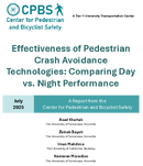 Effectiveness of Pedestrian Crash Avoidance Technologies Comparing Day vs Night Performance