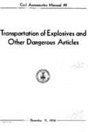 CAM 49 Transportation Of Explosives And Other Dangerous Articles 1956