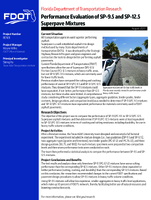 Performance Evaluation of SP95 and SP125 Superpave Mixtures Summary