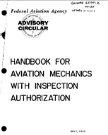 AC 65951 Handbook for Aviation Mechanics with  Inspection Authorization
