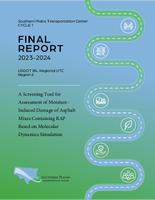 A Screening Tool for Assessment of MoistureInduced Damage of Asphalt Mixes Containing Rap Based on Molecular Dynamics Simulation