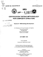Certification Testing Methodology for Composite Structure Volume 2  Methodology Development
