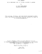Use of neoprene pads in testing concrete cylinders  final report