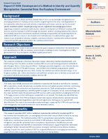 Development of a Method to Identify and Quantify Microplastics Generated From the Roadway Environment Research Project Brief