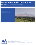 Impacts of AreaWide Air Pollution on Multimodal Traffic Volumes in Utah