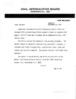 Air Travel Consumer Report August 1971