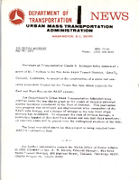 Department of Transportation News Urban Mass Transportation Administration UMTA 7338