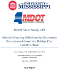 Seismic Bearing Selection for Economic Prestressed Concrete Bridge Pier Construction