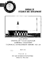Studies of Tacan Monitor Antenna Locations