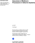 Assurance of Multicore Processors in Airborne Systems