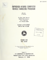 Improved hybrid computer vehicle handling program  final report