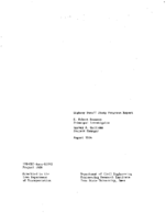 Highway Runoff Study Progress Report