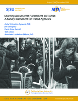 Learning About Street Harassment on Transit A Survey Instrument for Transit Agencies