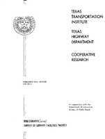 Vibratory Pile Driving Bibliography