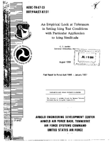 An Empirical Look at Tolerances in Setting Icing Test Conditions with Particular Application to Icing Similitude