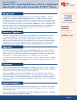 Report 27R01 Evaluating Bat Use of Culverts in Virginia and Opportunities to Streamline Consultation for VDOT Projects Research Project Brief