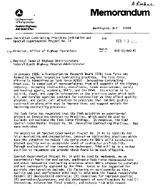 Innovative Contracting Practices Initiative and Special Experimental Project No 14 Memorandum