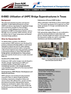 Utilization of UHPC Bridge Superstructures in Texas Summary