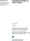 Probabilistic Design for Rotor Integrity