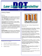 DOT Law Library Newsletter Spring 2003