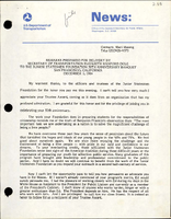 Remarks Prepared for Delivery by Secretary of Transportation Elizabeth Hanford Dole to the Junior Statesmen Foundation 50th Anniversary Banquet