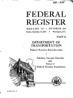 AC 002N Advisory Circular Checklist and Status of Federal Aviation Regulations