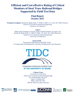 Efficient and CostEffective Rating of Critical Members of Steel Truss Railroad Bridges Supported by Field Test Data
