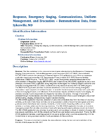 Response Emergency Staging Communications Uniform Management and Evacuation RESCUME Concept of Operations supporting datasets