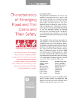 Characteristics of Emerging Road and Trail Users and Their Safety Tech Brief