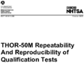 THOR50M Repeatability and Reproducibility of Qualification Tests