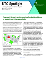 Research Helps Local Agencies Predict Accidents to Make Rural Highways Safer