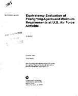 Equivalency Evaluation of Firefighting Agents and Minimum Requirements at US Air Force Airfields