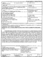 Research Concerning the Analysis of Congestion Management and Air Quality Transportation Improvement Projects