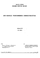 Air Vehicle Performance Characteristics Volume IVA Climb