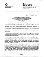 Secretary of Transportation Jim Burnley Speeches January 1989