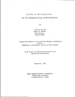 Guide to the Selection of Nondirectional Interchanges