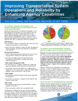 Improving Transportation System Operations and Reliability by Enhancing Agency Capabilities