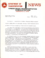 Department of Transportation News Urban Mass Transportation Administration UTMA 7349