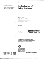 An Evaluation of Safety Seminars