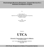 Disadvantaged Business Enterprises Support Services for a Business Development Program