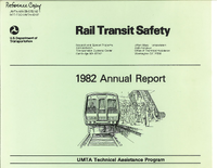 Rail Transit Safety 1982 Annual Report