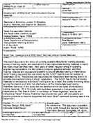 Development of RDSIGrds SelfInstructional Course Materials