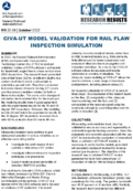 CIVAUT Model Validation for Rail Flaw Inspection Simulation Research Results