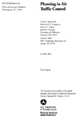 Planning in Air Traffic Control