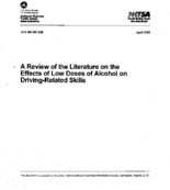 A Review of the Literature on the Effects of Low Doses of Alcohol on DrivingRelated Skills