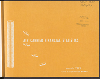 Air Carrier Financial Statistics 1st Quarter 1972