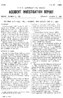 Investigation of Aircraft Accident NATIONAL AIRLINES NEWARK NEW JERSEY 19510521
