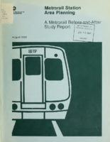 Metrorail Station Area Planning A Metrorail BeforeandAfter Study Report
