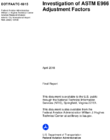 Investigation of ASTM E966 Adjustment Factors